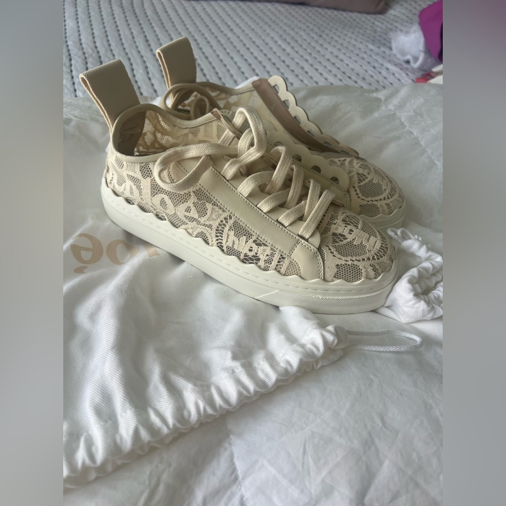 Chloé 'Lauren' lace sneakers